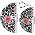 thumbnail image 3 of FMSHPON Watercolor Leopard Roses Pattern Xmas Christmas Tree Skirt Stand Mat for Holiday Party Decoration Indoor Outdoor 36 inches, 3 of 6