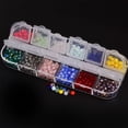 thumbnail image 2 of Advancent Paquete de 720 pendientes de cuentas de cristal con reverso plano de 4mm, accesorios de joyería, adornos de decoración, fabricación artesanal, Artesanía Advancent HA010494-00B, 2 of 6