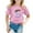 D33/Pink, variant on Afdoent Boys And Girls 67 Funny Number T Shirt Summer Short Sleeve Crew Neck Top T-Shirts 3-4 Years