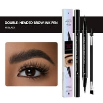 Kokovifyves Double-head Two-fork Eyebrow Pencil Waterproof Sweat-proof Non-halos Dyes Wilds Eyebrow Flus Liquid Eyebrow Pencil