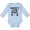 AE-Light Blue, variant on Mommy Gym Buddy Workout Boys or Girls Long Sleeve Baby Bodysuit