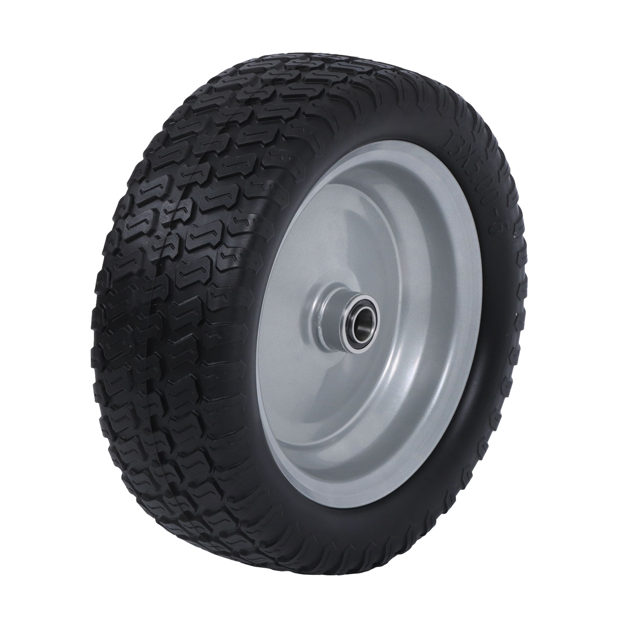 ALL-CARB 2pack 13x5.00-6 Solid Riding Lawn Mower Tire with 3/4" Axle Hole PU Tires and Wheel