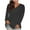 Dark Gray, variant on CHGBMOK Women Shirts V Neck Long Sleeve Loose Fit Tops T-Shirt Basic Tees
