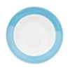 Rainbow, Rim Soup Plate 12 Oz. Blue 8-3/4"Dia. X 2"H, Stoneware, Blue,4 packs
