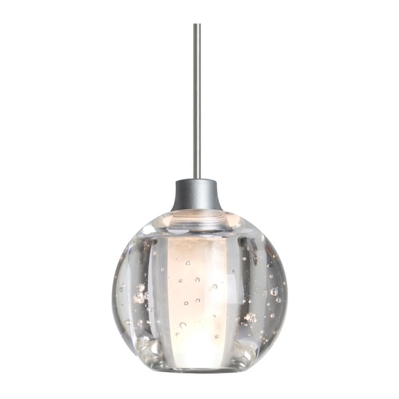 Besa Boca 4 3/4" Wide Satin Nickel Mini Pendant - Made to Order