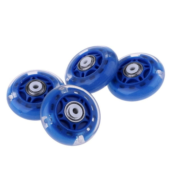 Paquete de de 64 Mm Ruedas de Patinaje en Línea Patines en Línea Rueda de Reempzo con Rodamientos para Hombres Mujeres Accesorios de Patinaje Azul DYNWAVEMX Ruedas de patines de PU para exteriores