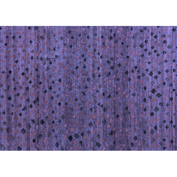 Ahgly Company Machine Washable Indoor Rectangle Abstract Blue Modern Area Rugs, 8' x 10'