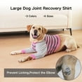 thumbnail image 7 of Harikaji Dog Elbow Protector Shirt for Calluses, Dog Leg Recovery Suit to Prevent Licking Wound, Dog Shirt Pajamas for Small Medium Large Dogs Blue L, 7 of 7
