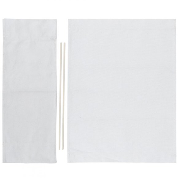 Housses de chaise de directeur housse de siège de remplacement durable pour chaise de directeur housses de siège en toile de remplacement Kit de couverture de chaises pliantes portables(blanche)