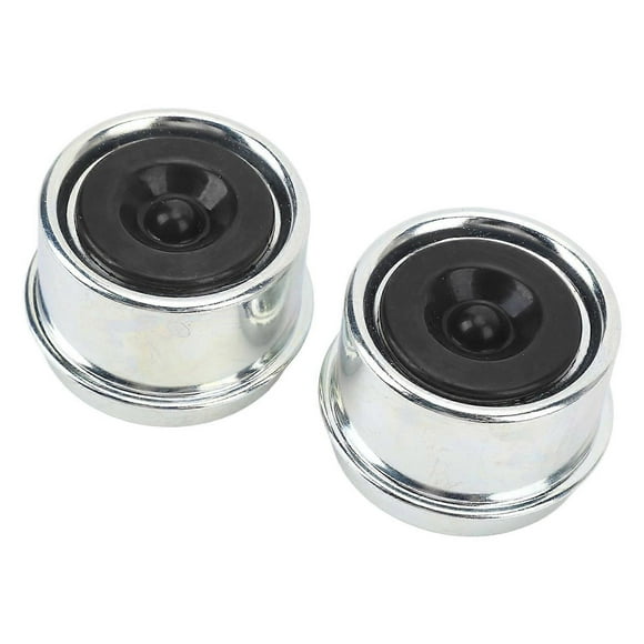 2PCS Trailer Axle Dust Cap 1.98in OD Galvanized Trailer Hub Bearing Wheel Grease Cover for 2000 to 3