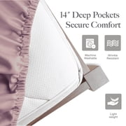 Modern Threads 3-Piece Solid Microfiber Adult Sheet Set, Cameo Rose, Twin