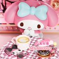 thumbnail image 4 of Venta al por mayor de posavasos de dibujos animados lindos de Sanrio de alto valor de color Hello Kitty Kulomi melodía posavasos aislantes antideslizantes, 4 of 5