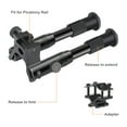 Bipied Tactique Feyachi 3 En 1 – Hauteur Réglable 6,3-6,9 Pouces, Rail Weaver/Picatinny + Adaptateur Et Serrage Canon