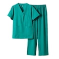 thumbnail image 2 of Set de uniforme de enfermería Strade Fareast Limited para hombres y mujeres M Verde, 2 of 8