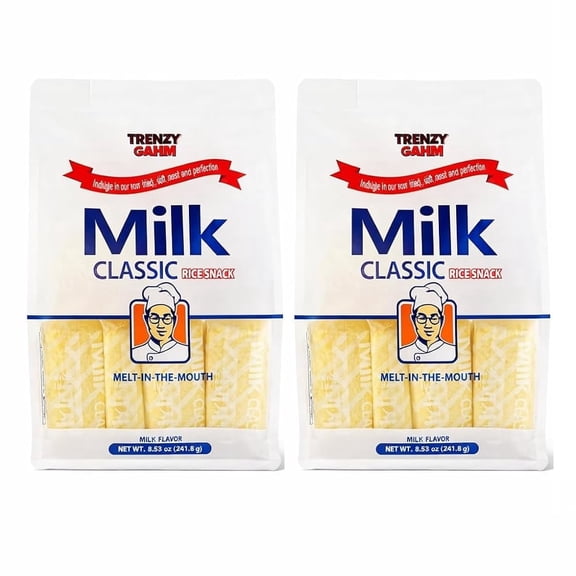 BOX OF LIFE Korean Milk Classic Rice Cakes Puffs 2 Pack 240g