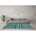 thumbnail image 3 of Ahgly Company Indoor Rectangle Abstract Light Blue Modern Area Rugs, 8' x 12', 3 of 4