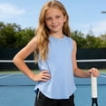 thumbnail image 6 of Ynynloco Girls Active Dry Fit Tank Top Kids Sleeveless Racerback Tank Tops Girls Golf Athletic Tennis Performance Tops 3-14 Years, 6 of 8