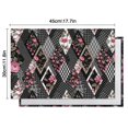 thumbnail image 6 of Pioneer Flower Floral Print Pattern Summer Placemats Table Placemats Set Of 4-Linen Kitchen Washable Placemats Table Mats 12x18 Inch Non-Slip Heat Resistant, 6 of 6