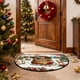 thumbnail image 3 of Decoraciones navideñas, adornos navideños, regalos navideños Alfombra navideña Puerta de entrada Felpudo semicircular Felpudo antideslizante absorbente para el hogar Felpudo a prueba de suciedad Felpu, 3 of 5