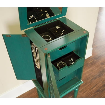 armoire mazie teal jewelry customer walmart
