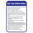 thumbnail image 1 of Hot Tub Safety Rules Sign, Pool Sign,, 1 of 8