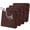 Coffee, variant on GKXLH Waterproof Seat Cushion Covers, 4PCS Outdoor Patio Sofa Seat Cushion Slipcovers, Elastic Knitted Outdoor Couch Furniture Protector (Beige)