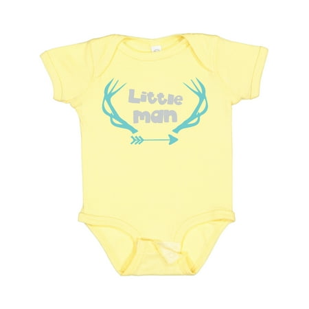 

Inktastic Little Man Little Boy Deer Antlers Arrow Gift Baby Boy Bodysuit