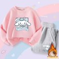 thumbnail image 1 of Cinnamoroll-Ropa deportiva Kawaii Anime Sanrio para niños, Conjunto de sudadera informal, pantalones de 2 piezas, ropa de dibujos animados para niñas lindas, otoño, 1 of 4