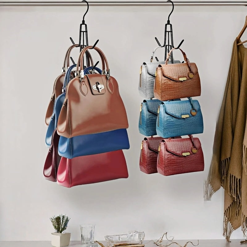 IZUS Türhaken-Organizer Für Handtaschen – 20 Haken, 2 Stück, Für Schranktür