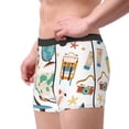 thumbnail image 2 of Balery Travel1 Calzoncillos bóxer para hombre, ropa interior de algodón suave y transpirable con cinturilla de nailon-Small, 2 of 5