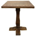 thumbnail image 2 of Golden Solid Wood Pedestal Bar Table in Brown, 2 of 3