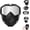 Silver, variant on Detachable Full Face Goggle Mask for Riding and Cutting,Mask with Detachable Goggles, Motorcycle Helmet Riding Goggles Glasses with Removable Face Mask