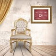 thumbnail image 3 of Rogan, Mark 18x15 Gold Ornate Wood Framed with Double Matting Museum Art Print Titled - Jaguar E-Type-Maroon, 3 of 4