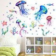 thumbnail image 2 of Papel pintado ZHAOCHENG medusas marinas mural decoración pared artística DIY desmontable, 2 of 4