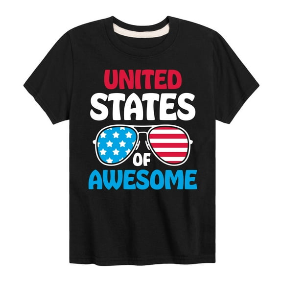 Instant Message - United States Of Awesome - Toddler & Youth Short Sleeve  T-Shirt