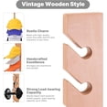thumbnail image 2 of Solid Wood Hat Rack for Wall (2 Pack) - Baseball Cap Organizer - Premium Beech Hat Holder & Vertical Display - Heavy Duty Hat Hangers for Closet, Door, Room Decor (Natural), 2 of 4