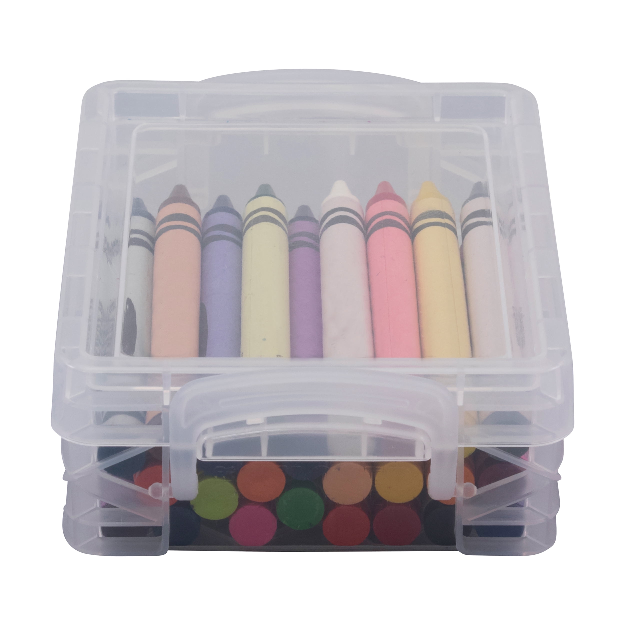 Super Stacker® Plastic Crayon Box, Clear