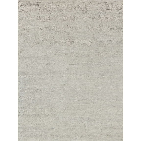 Exquisite Rugs Merino Silver Merino Wool Hand-Knotted Area Rug