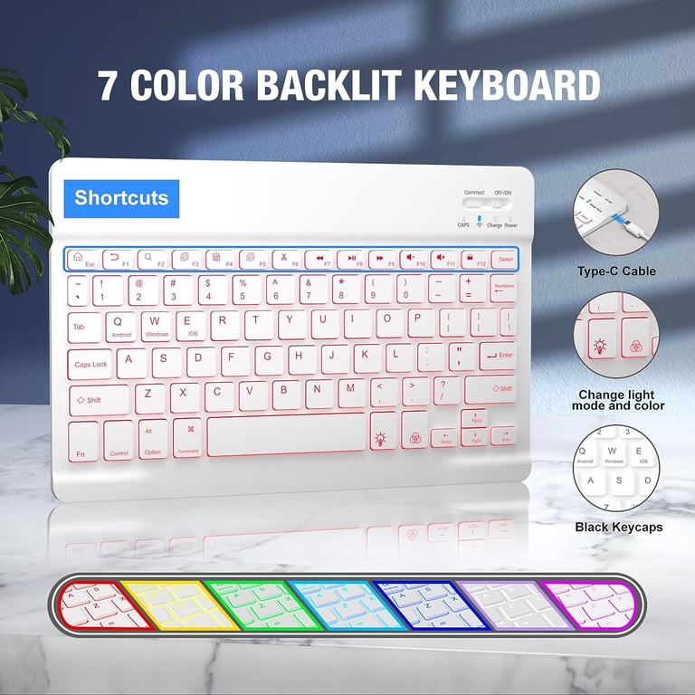 Vinci 7-Color Backlit Keyboard Case for iPad 11" A16 photo 6