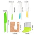thumbnail image 4 of DEBGFS 6 PCS Wooden Kids Kitchen Knife Kids Knife Plastic Potato Slicers Cooking Knives Serrated Edges Toddler Knife Kids Plastic Knife for Kitchen Children, 4 of 4