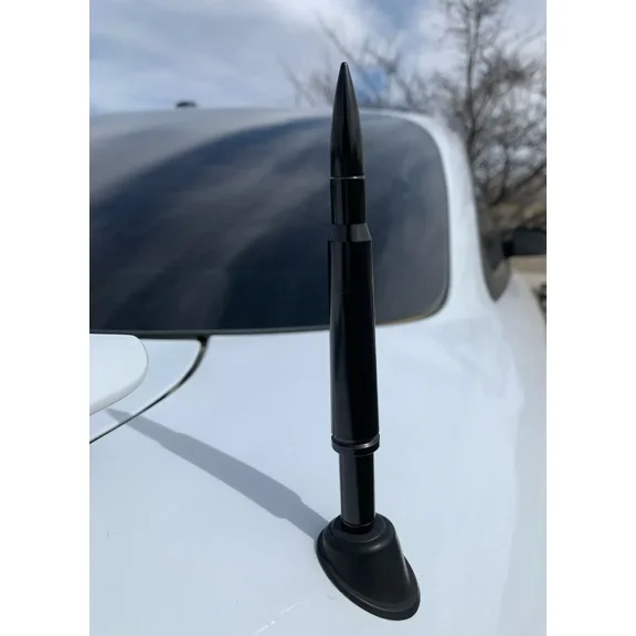 Bullet Style 0.5 Cal Short Black Antenna Mast Power for CHEVY CAVALIER 1982-2005