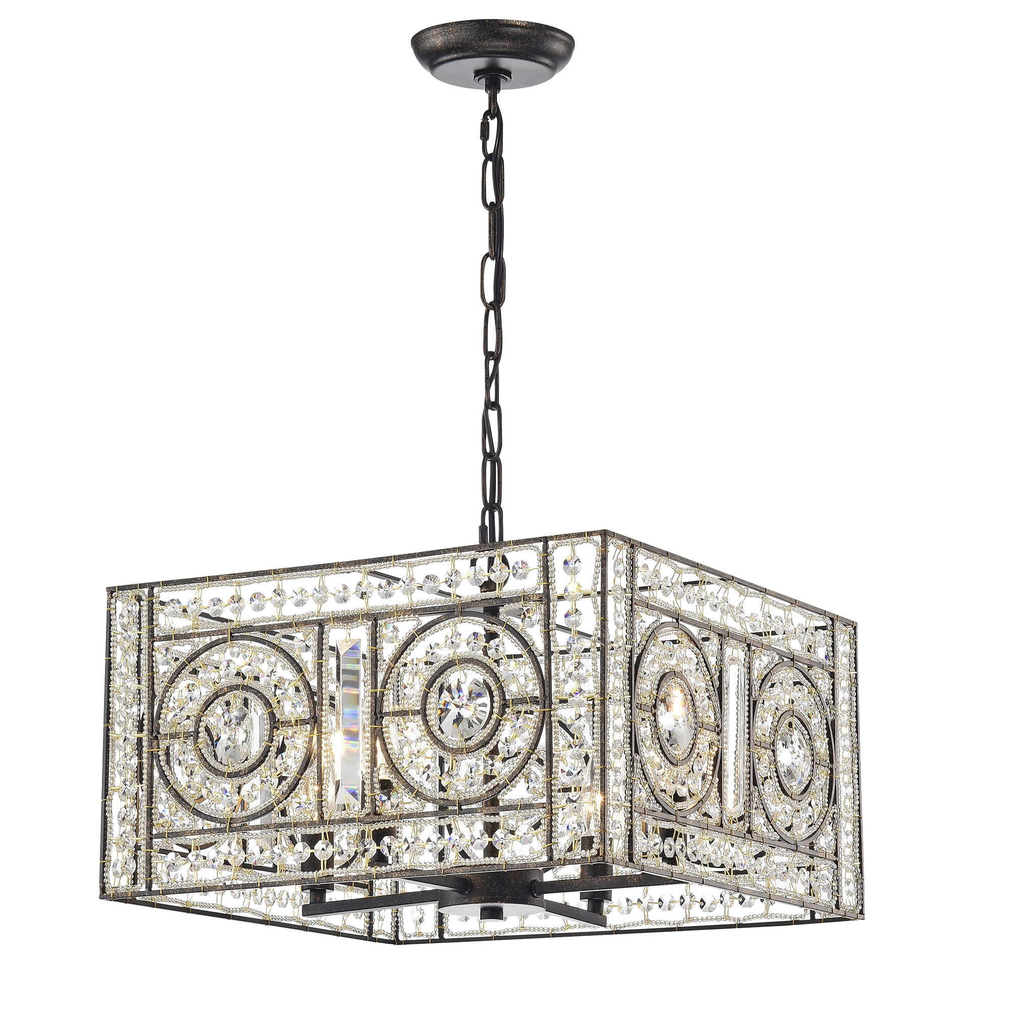 Warehouse of Tiffany Valentina 4-Light Crystal Chandelier