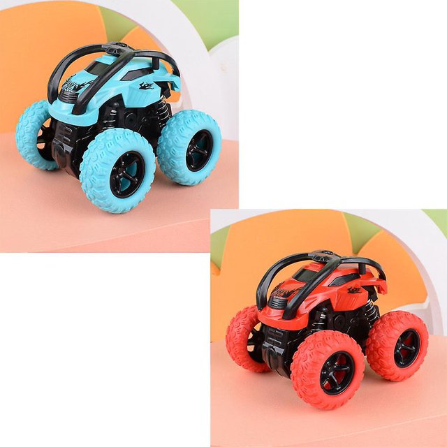 suv Bleu Et Rouge En Deux Parties, Jouets Monster Trucks, Voitures Friction Inertie De Voiture Tirer, Vhicule Tout-terrain Rotatif 360 Degrs