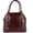 Brown, variant on Women's Leather Handbag, Dome Satchel with Dual Handles and Crossbody Strap, Gold-Tone Hardware - TAN