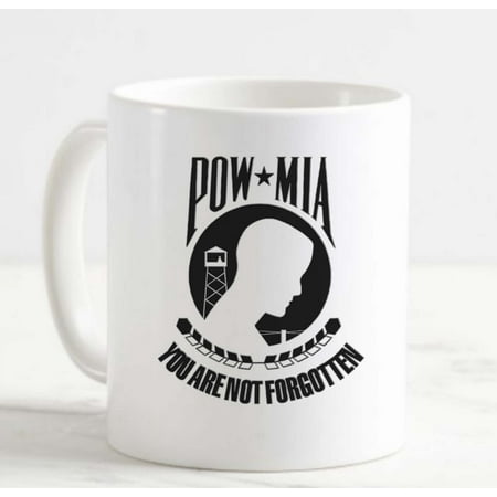 

Coffee Mug POW MIA Veteran Pub White Coffee Mug Funny Gifts Cup