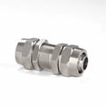 thumbnail image 1 of 10pcs KLPM-4 6 8 10 12mm Copper-plated Nickel Quick Screw Through Baffle Connector Pneumatic Through Plate Connector ,Easy to Use, 1 of 2