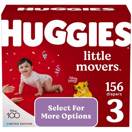 UPC: 0036000534979 | Huggies Little Movers Baby Diapers Size 3 156 Ct (Select for More Options)