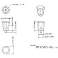thumbnail image 3 of Jeffrey Alexander G150l Harlow 1-1/4" Vintage Glam Faceted Glass Cabinet Knob / Drawer, 3 of 4