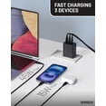 thumbnail image 2 of Cargador Omnibar USB C PD3.0 PPS de 65 W con 3 puertos para MacBook, color negro, 2 of 9