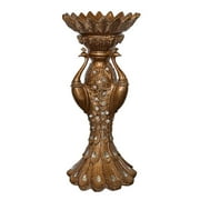 Copper Drizzle Peacock Vase